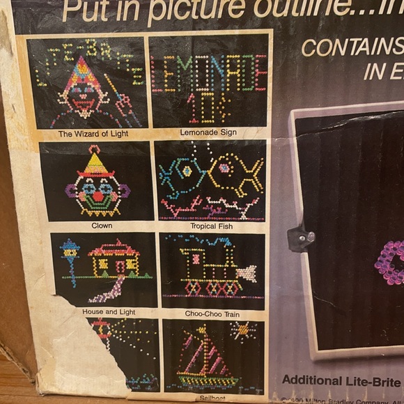 The Amazing Lite  Brite! 1986 Vintage Toy! Tested and Works Well! - Picture 5 of 16
